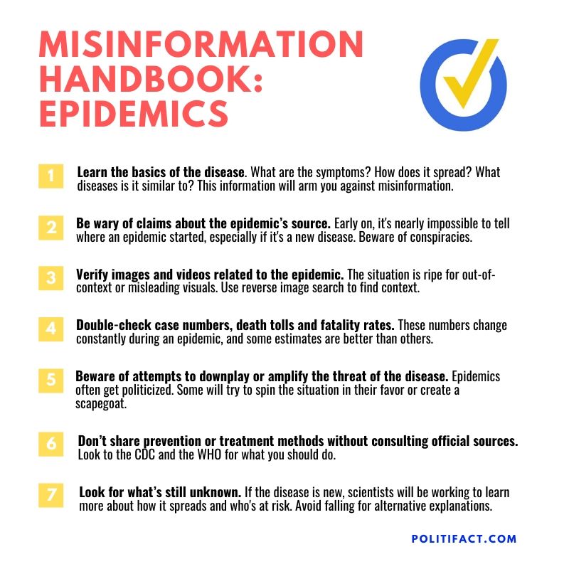 Misinformation Handbook: Epidemics