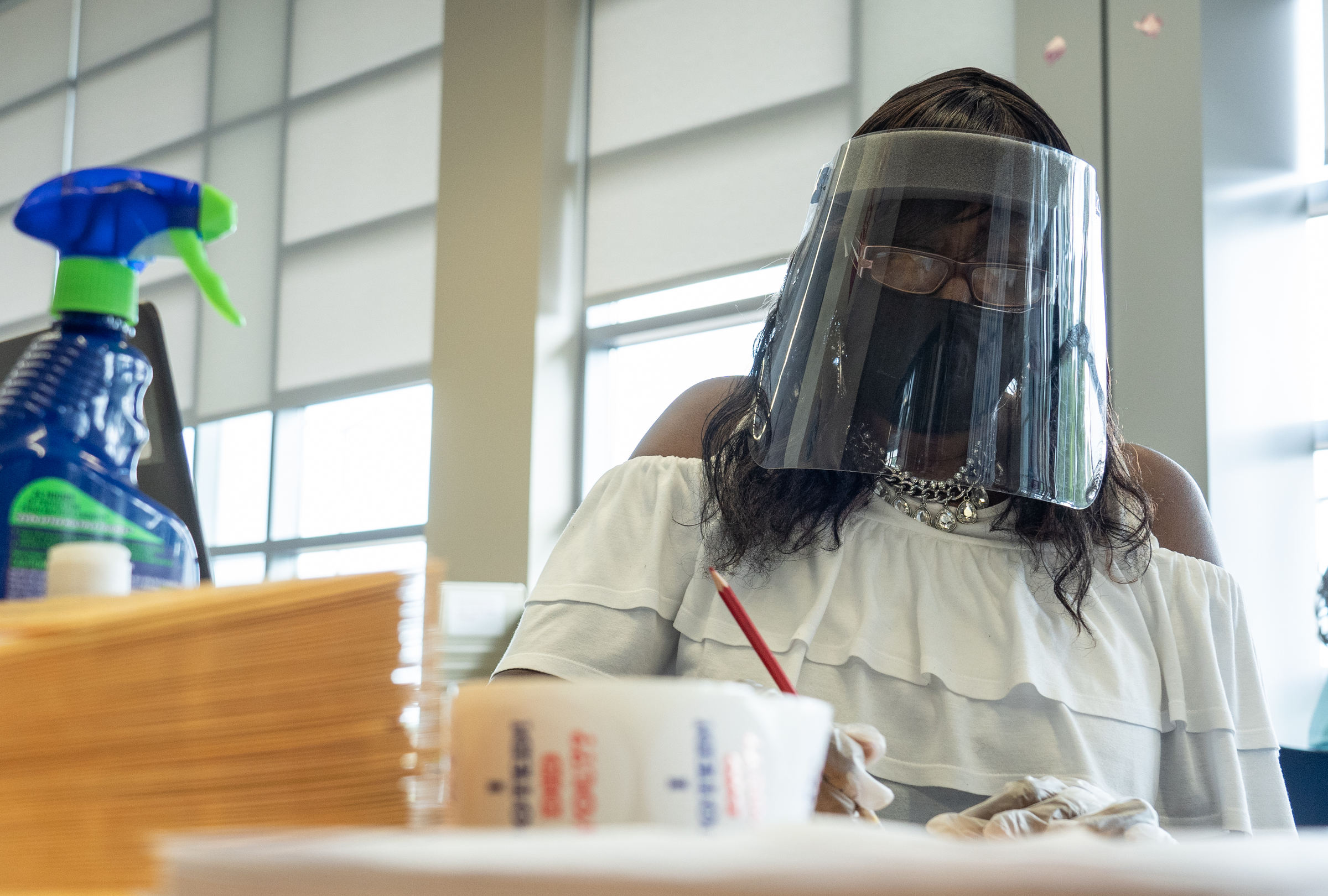 Michigan poll worker