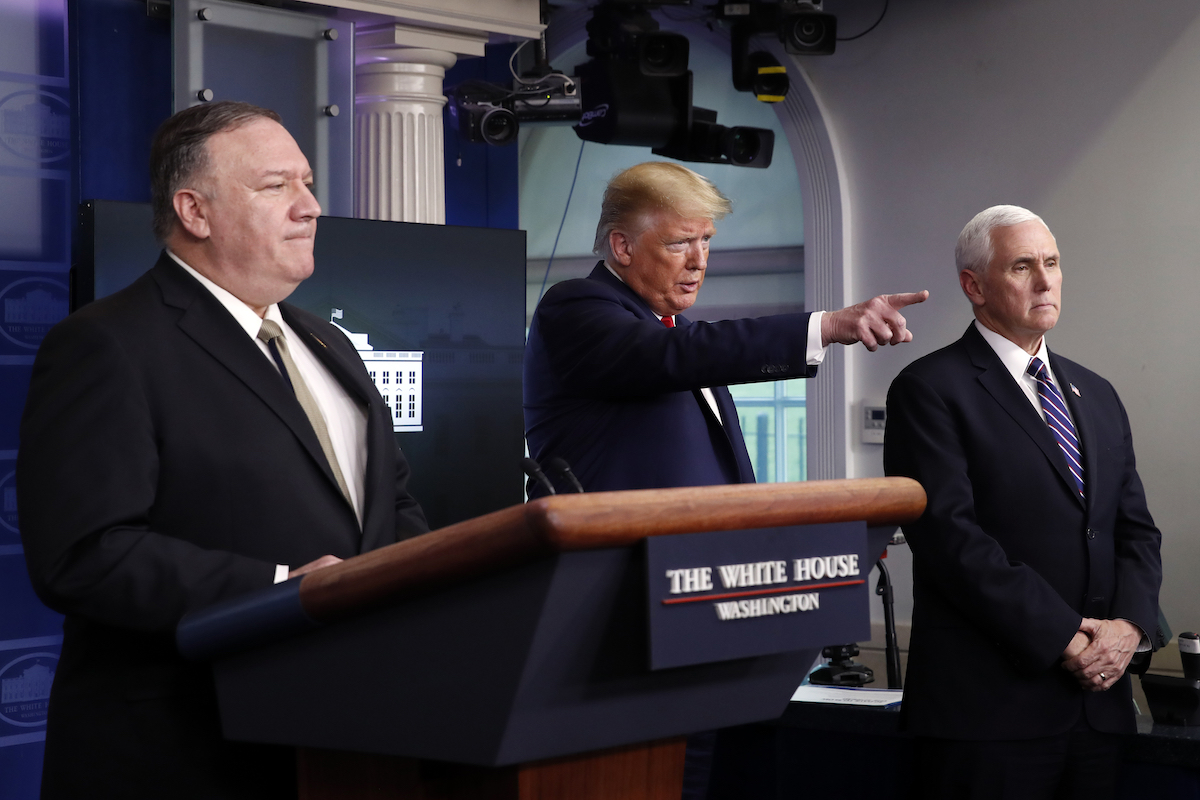 Pompeo Trump Pence newser 040820