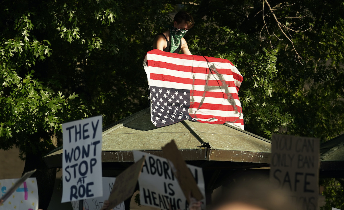 Pro-abortion demonstrators in Austin, Texas