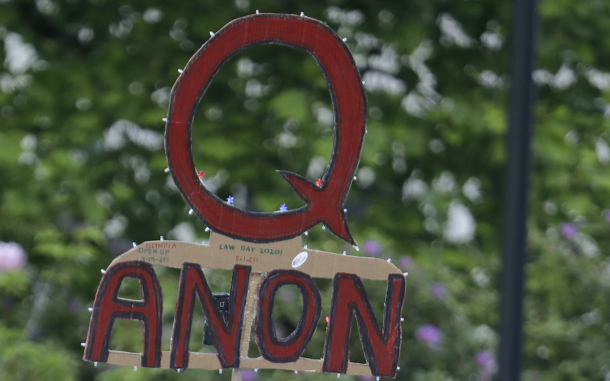QAnon sign