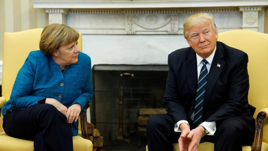 Merkel with Trump