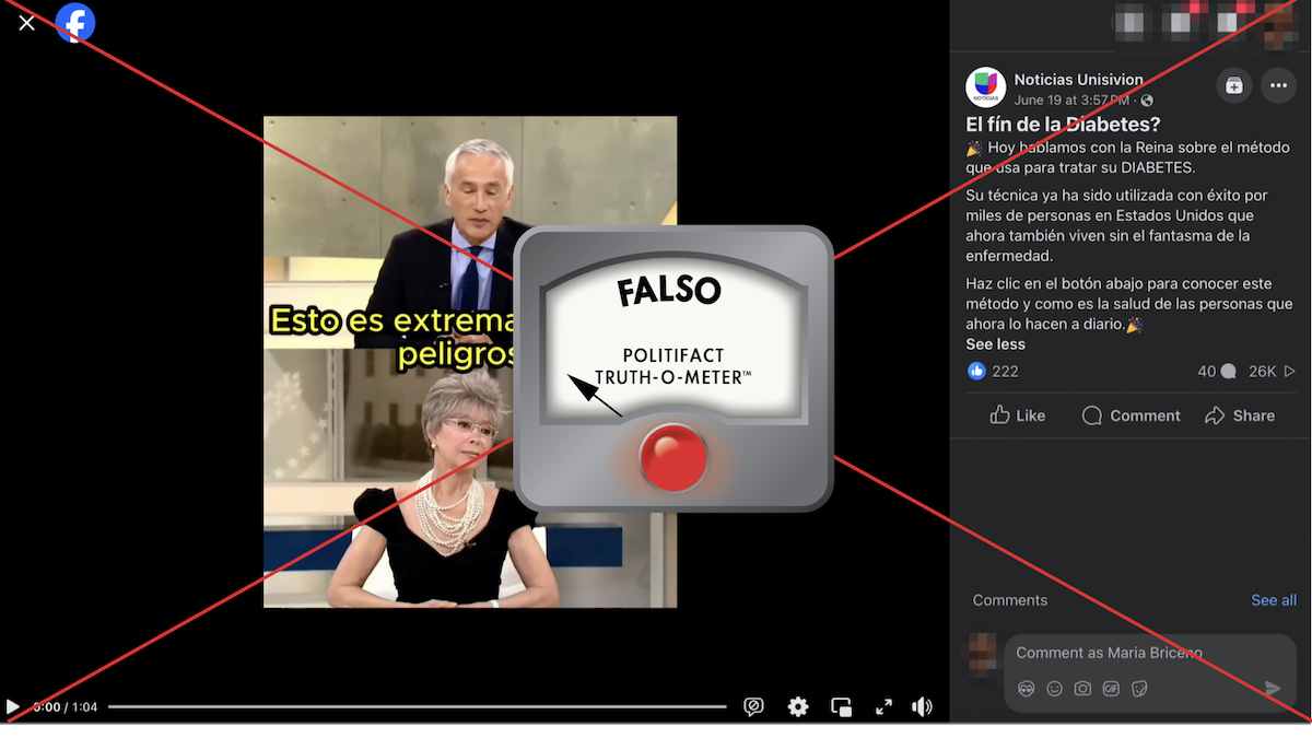 Grafiico de entrevista Falsa de Rita Moreno y Jorge Ramos