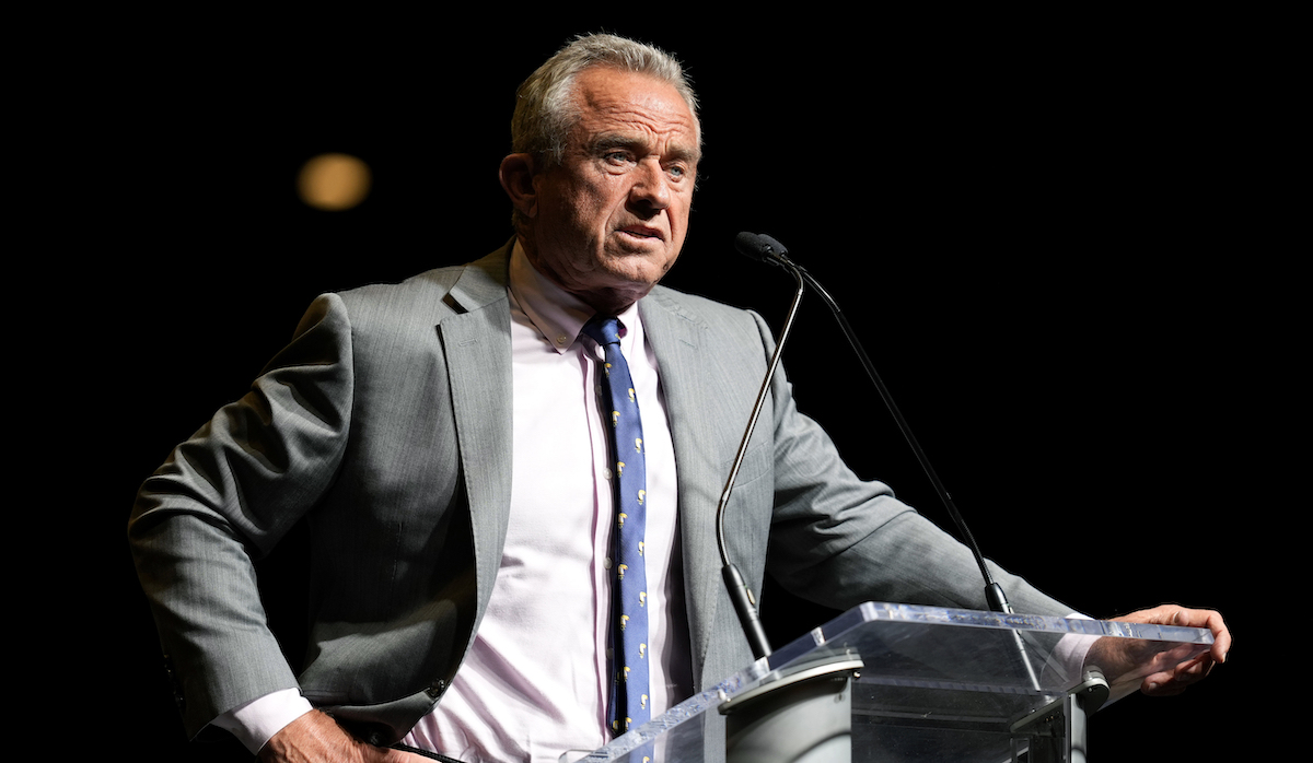 Robert F. Kennedy Jr. at campaign event in West Des Moines, Iowa, 4-31-2024