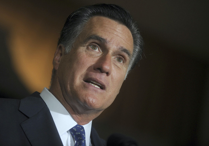 Mitt Romney impeachment closeup