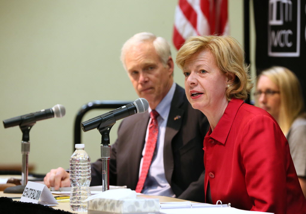 Ron Johnson Tammy Baldwin heroin hearing