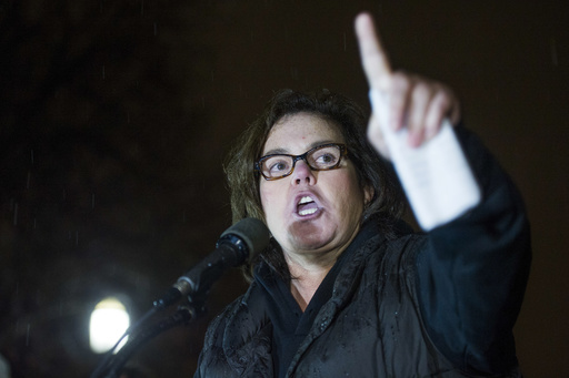 Rosie O'Donnell Trump speech protest