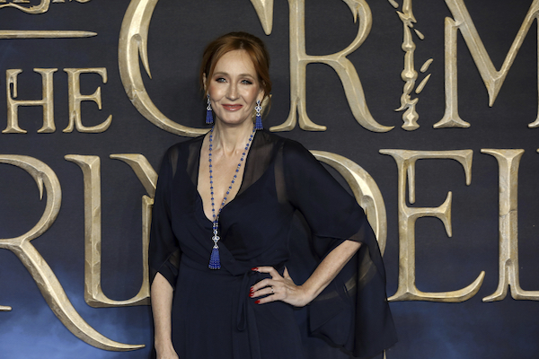 JK Rowling at premiere