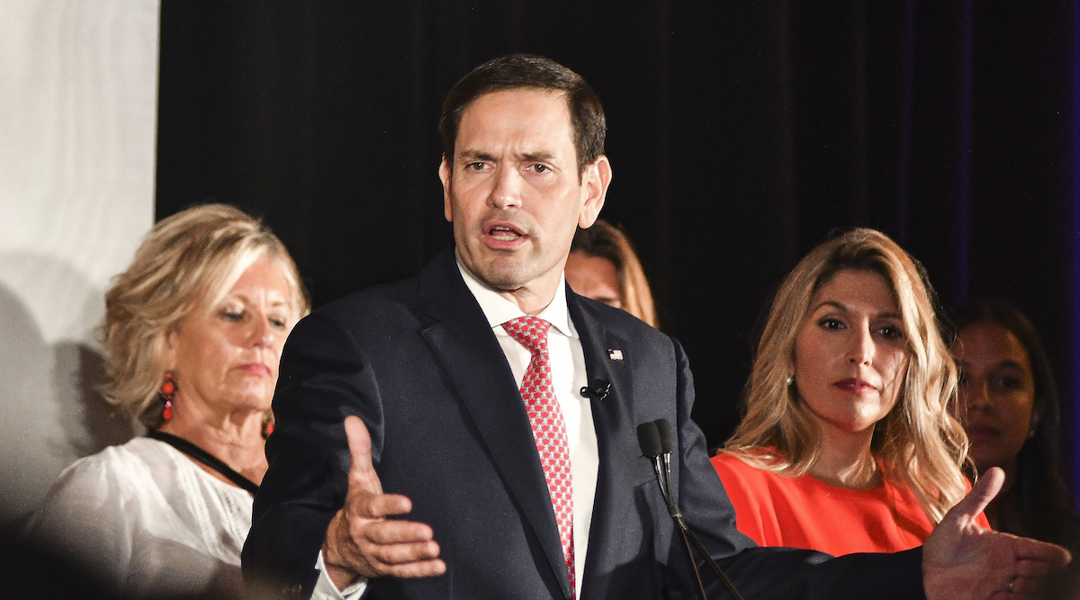 Rubio speaks during rally in Hialeah, August 23