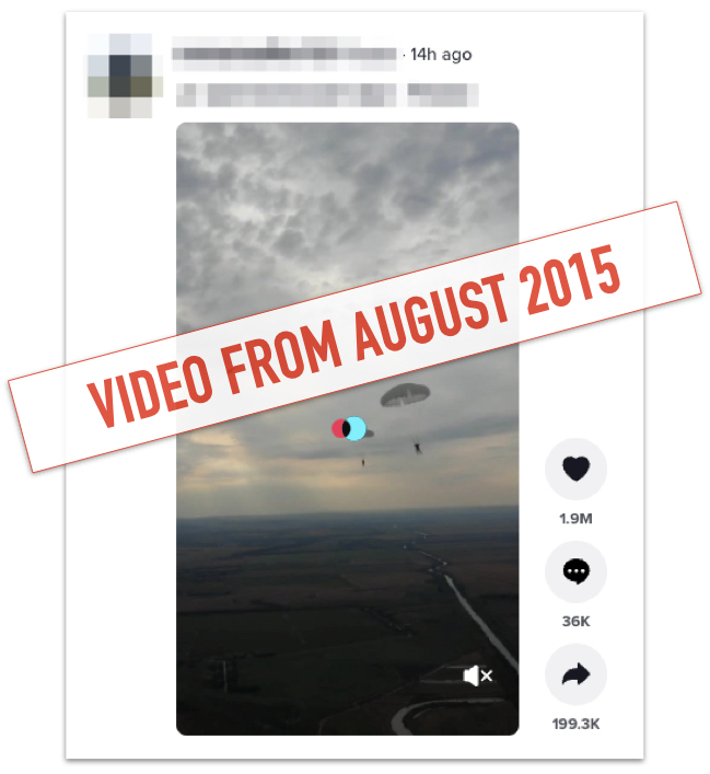 TikTok paratroopers Russia Ukraine marked