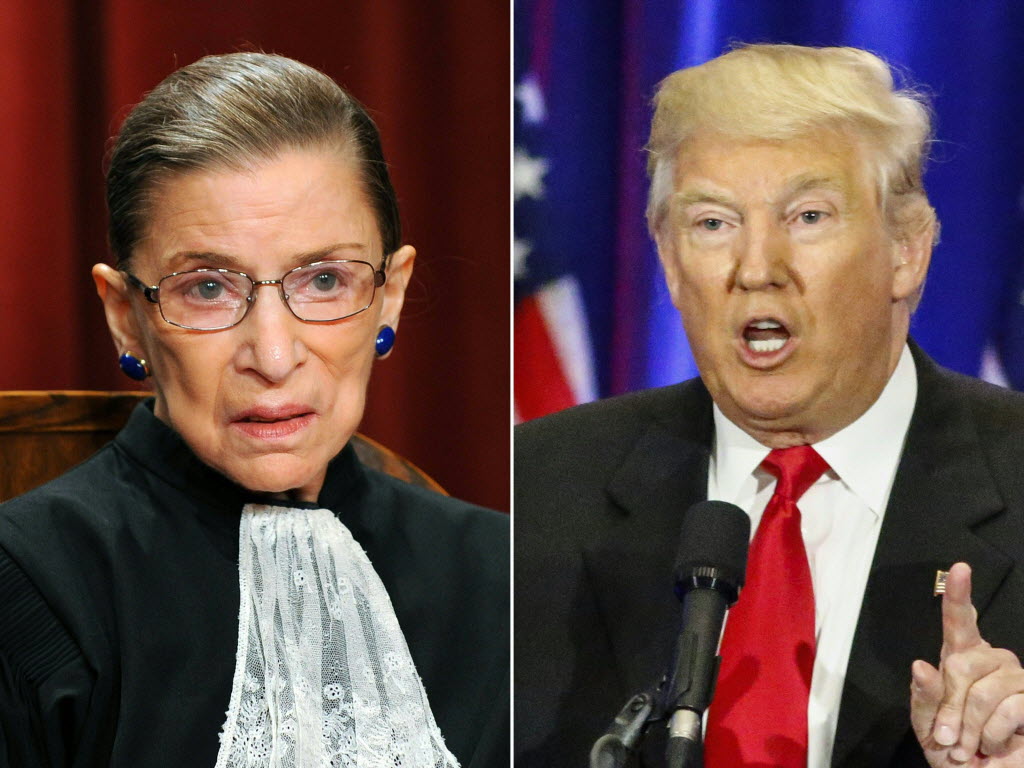 Ruth Bader Ginsburg Donald Trump