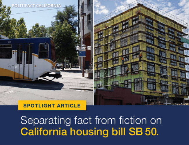 SB 50 California housing bill graphic