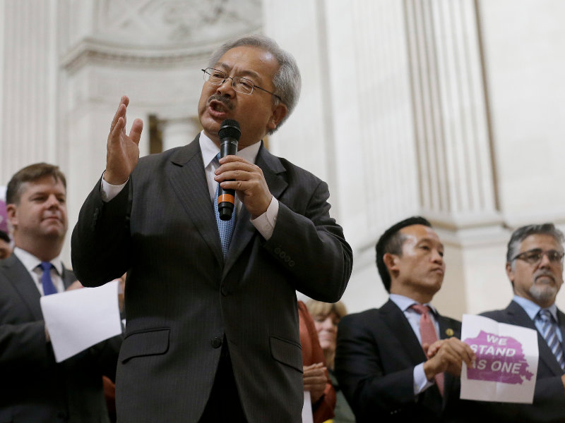 San Francisco Mayor Ed Lee, sanctuary city