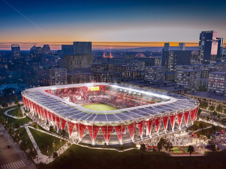 Sacramento MLS stadium rendering