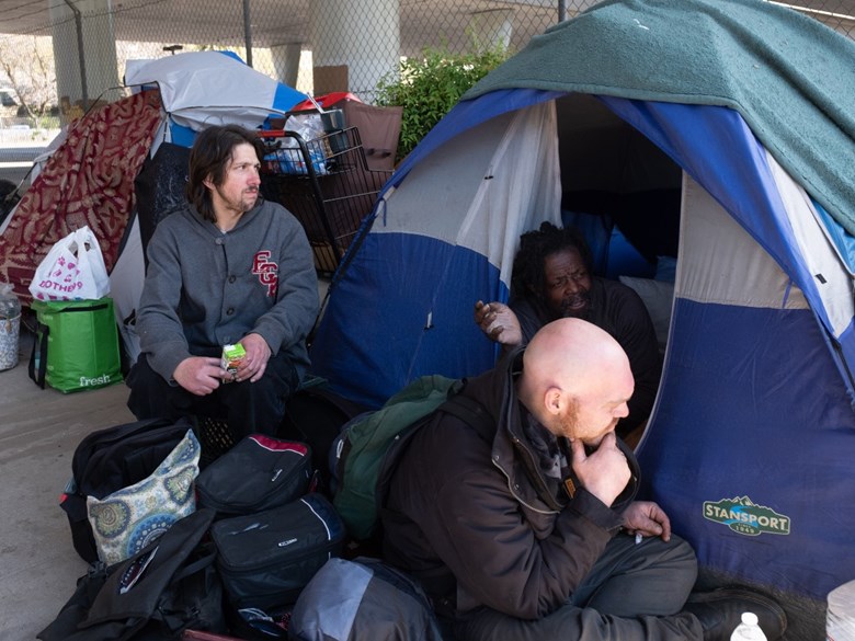 Homeless encampment Sacramento