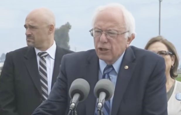 Sanders - Fracking news conference (photo)