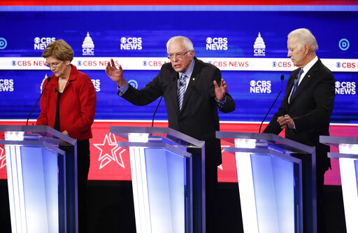 Sanders gestures SC debate
