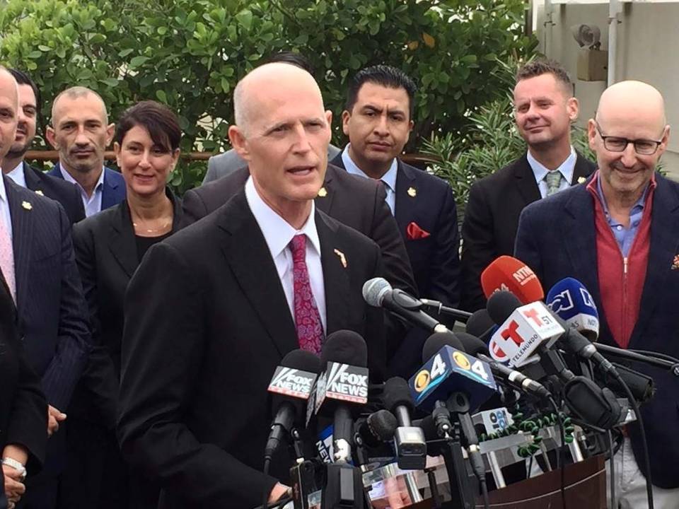 Gov. Rick Scott at Miami Beach Zika presser