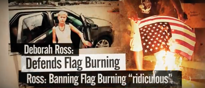Deborah Ross flag attack ad
