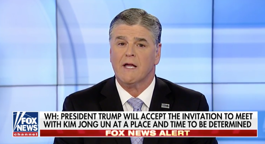 Hannity Trump to meet with Un