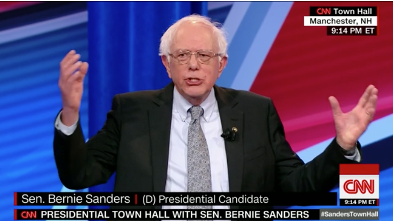 Bernie sanders on CNN town hall