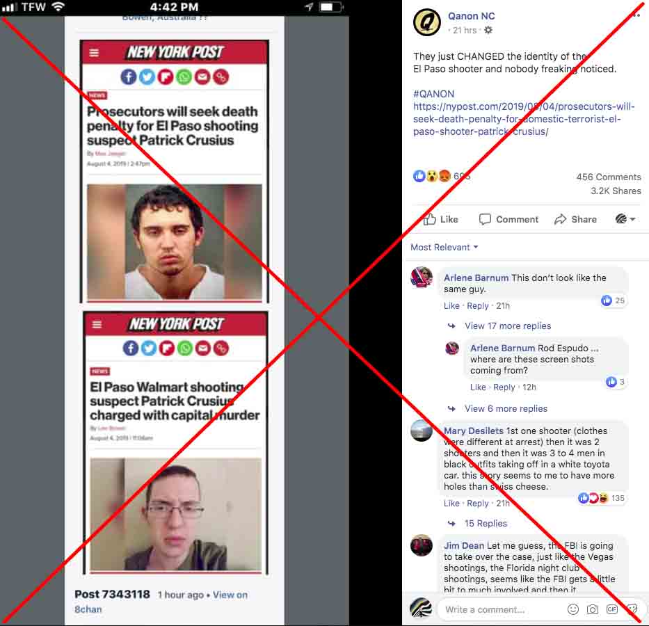 El Paso shooter hoax