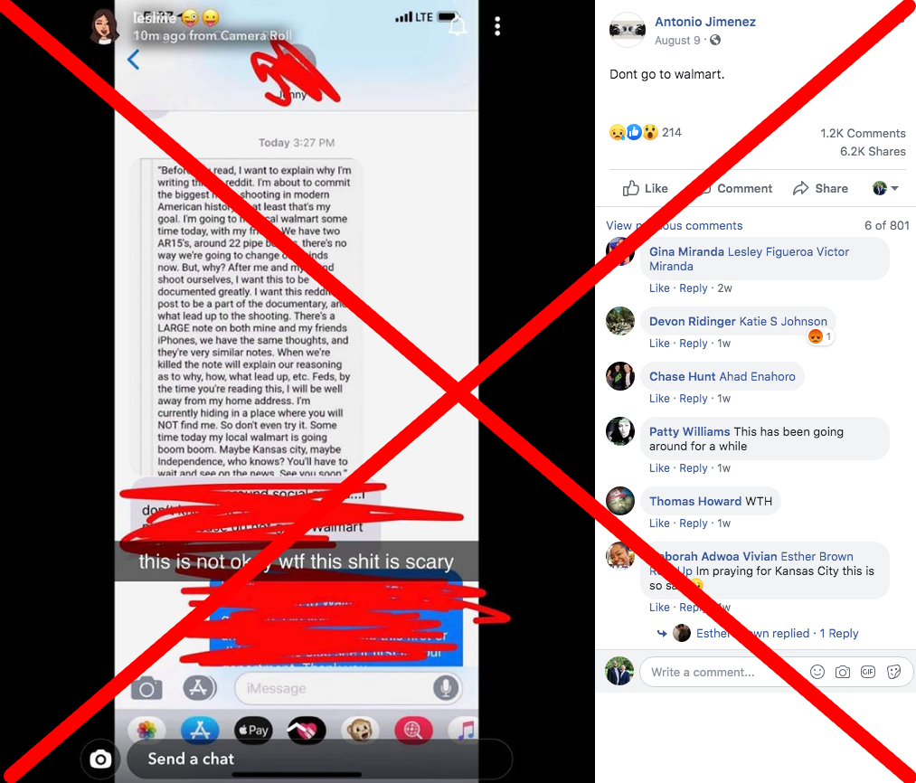 Kansas City shooting hoax