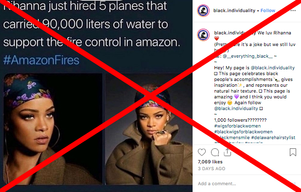 Rihanna Amazon hoax
