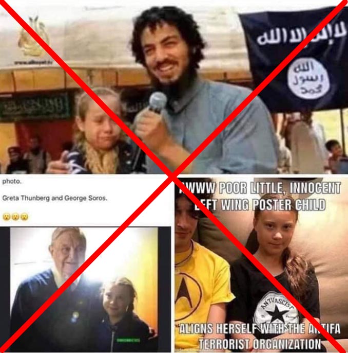 Greta Thunberg fake photos