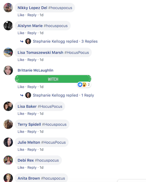 FB witch checker screenshot