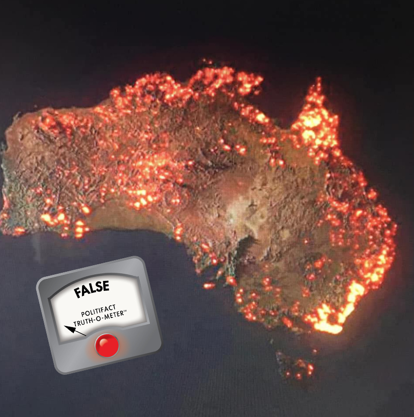 Australia fires digital visualization