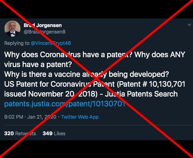 Coronavirus hoaxes: Tweet