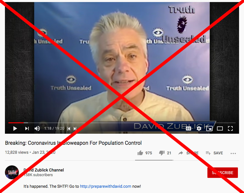 Coronavirus hoaxes: Lab created