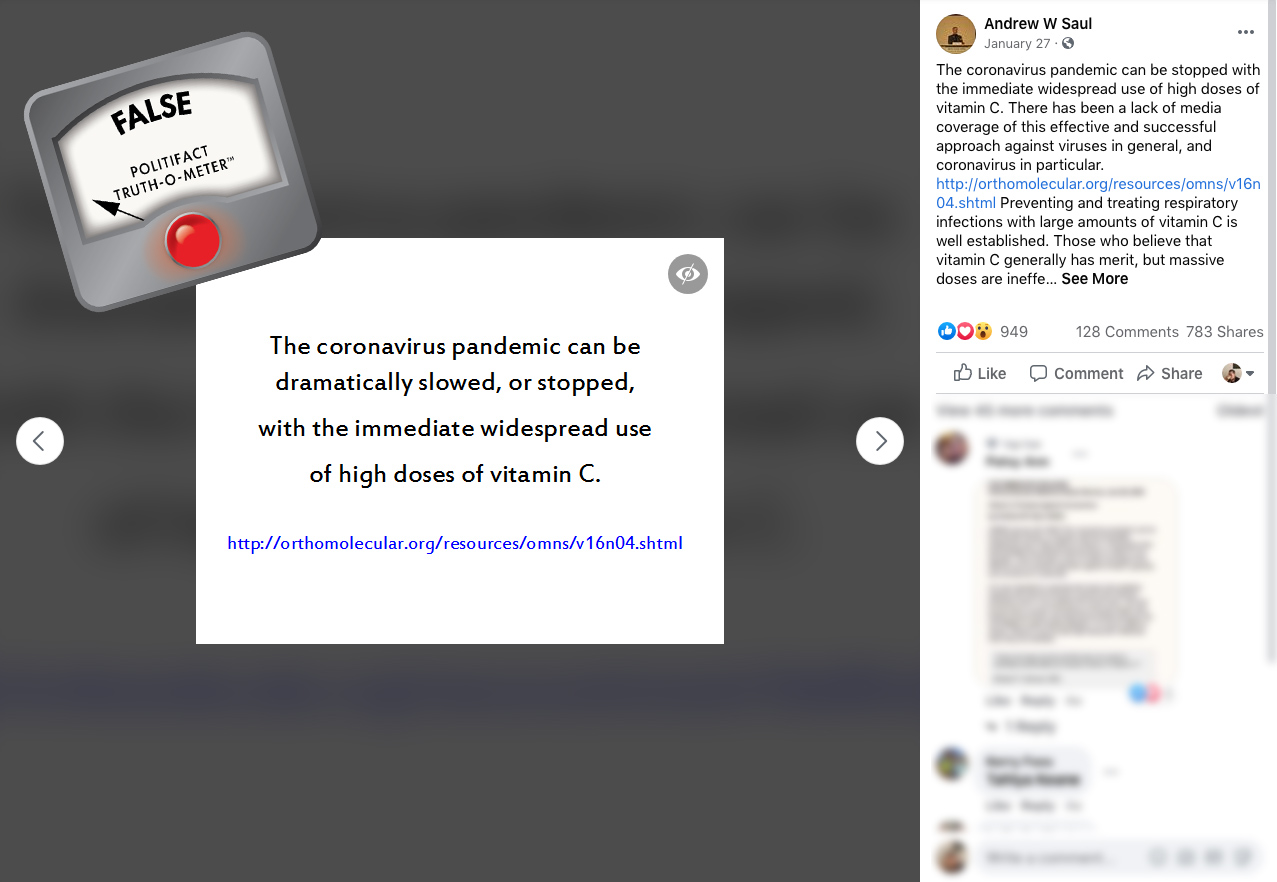 Coronavirus and vitamin C