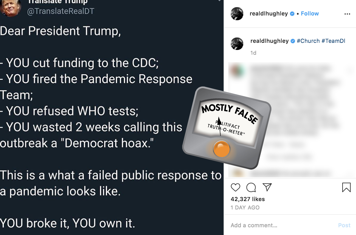 Trump coronavirus response