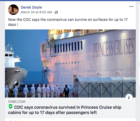 Facebook post screenshot