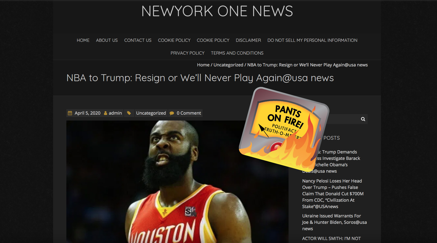 Fake NBA season story