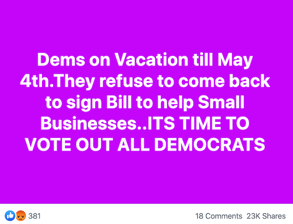 Facebook post screenshot1