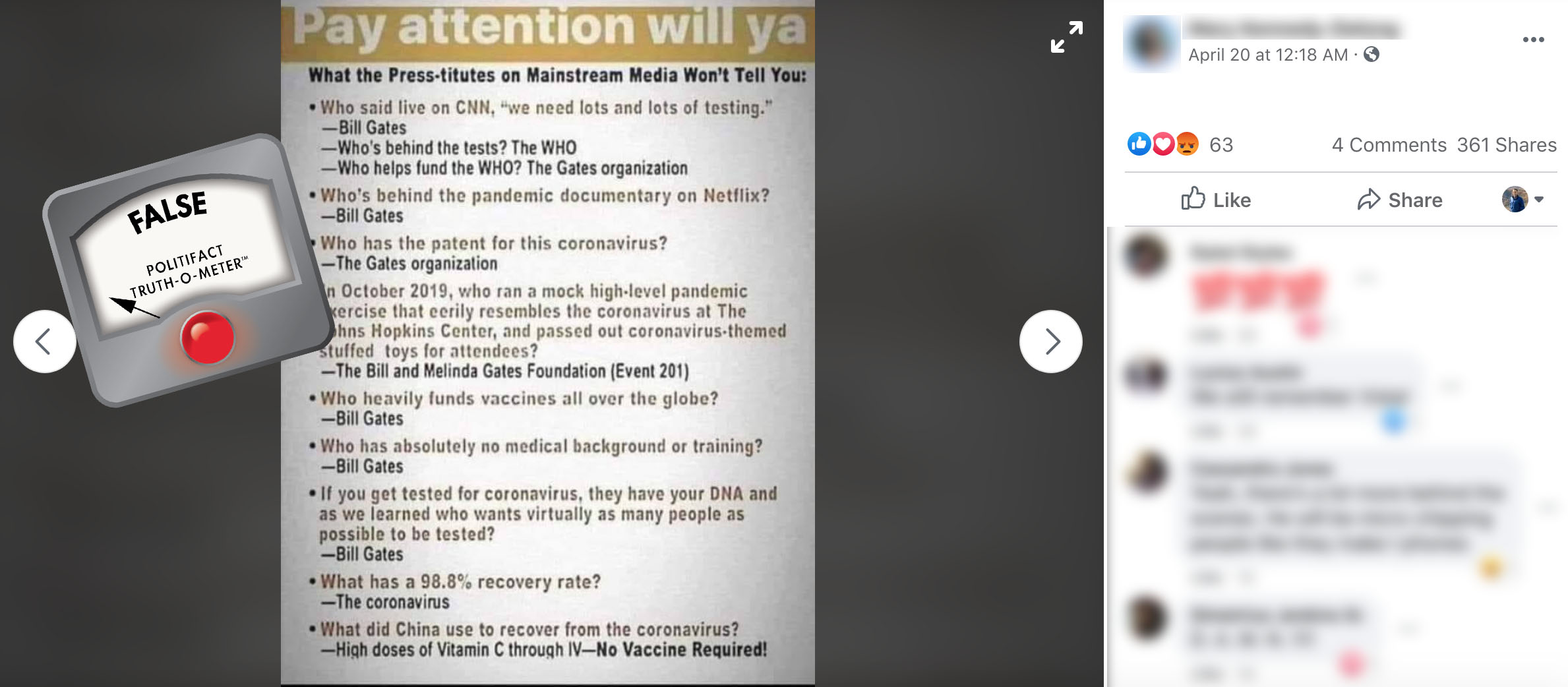 Gates Foundation patent hoax