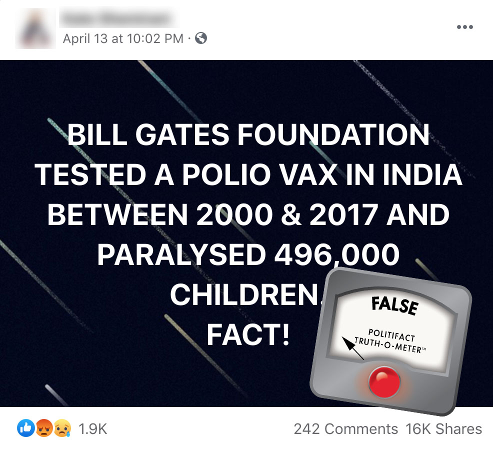 Gates polio hoax