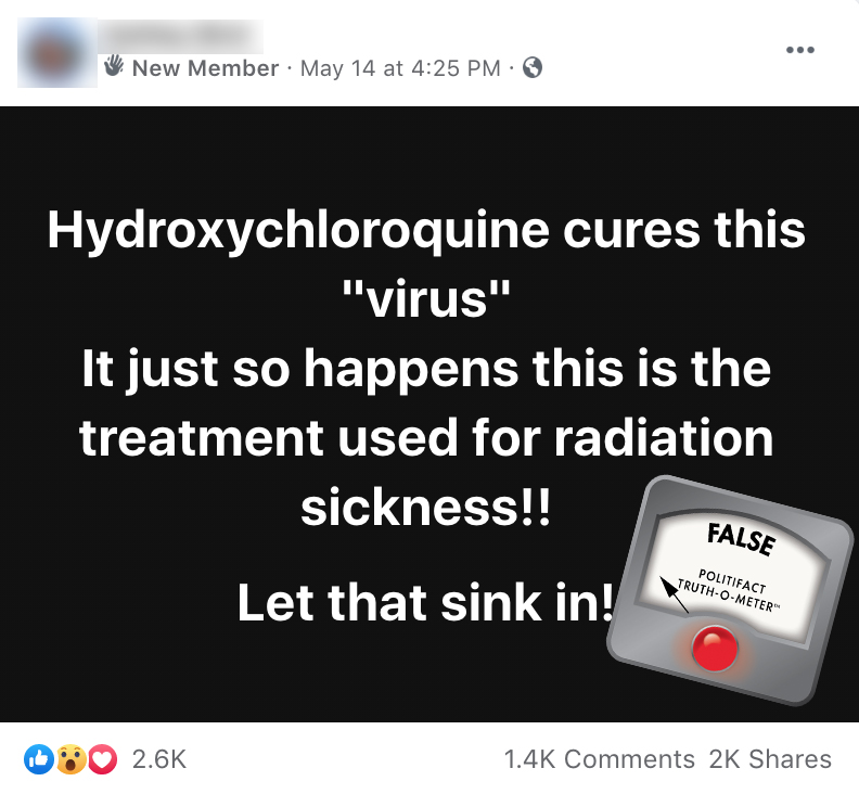 Hydroxychloroquine and radiation sickness