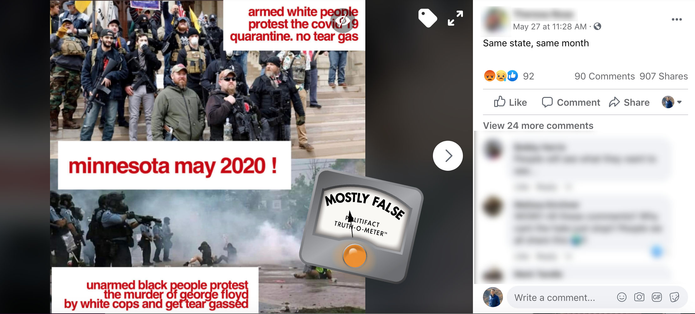 Two protest photos hoax