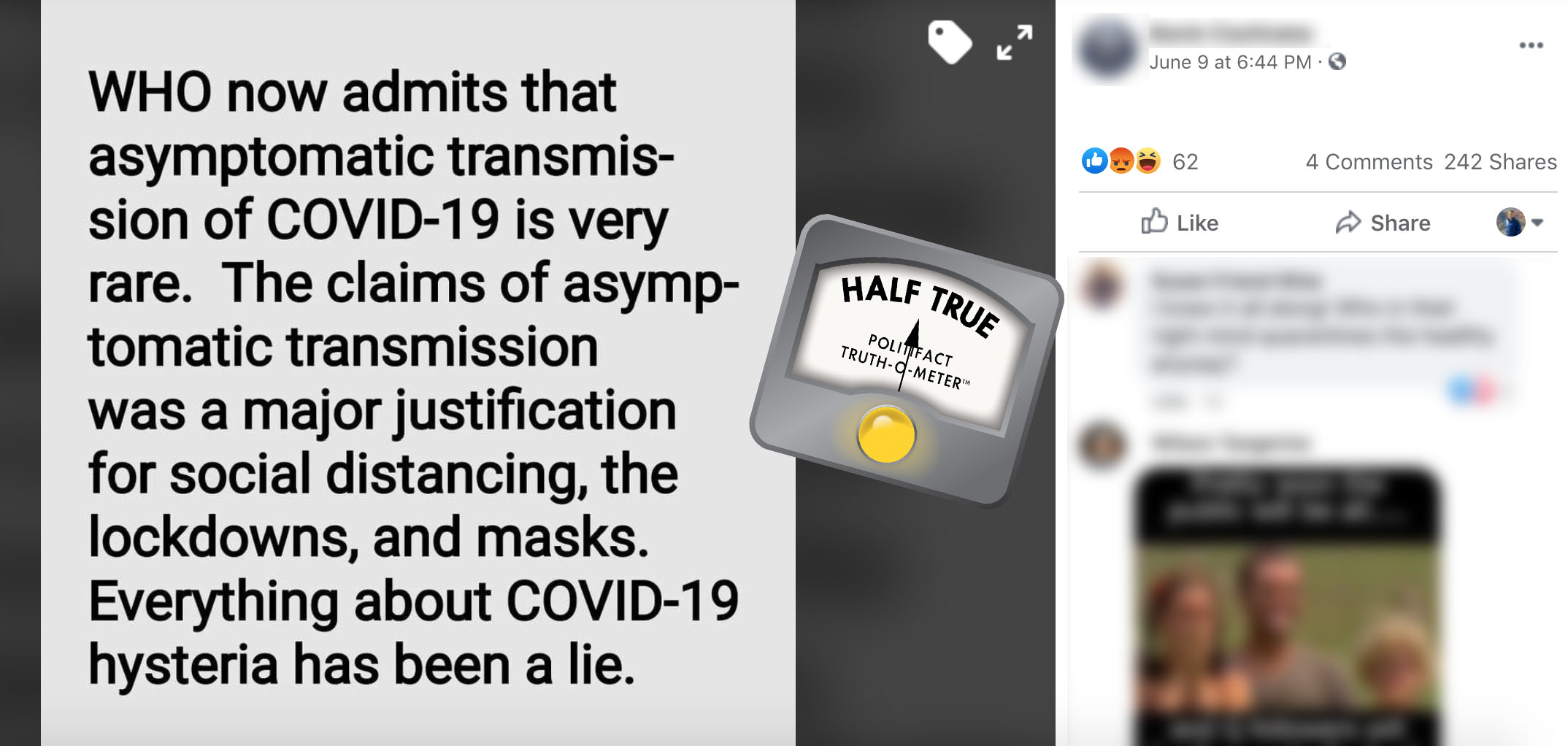 WHO asymptomatic spread post