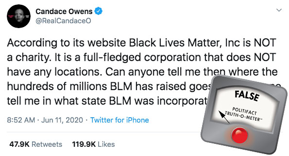 Candace Owens BLM tweet
