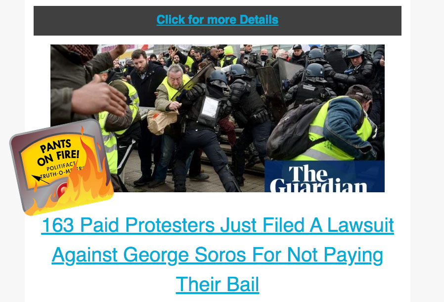 Paid protester hoax on MC