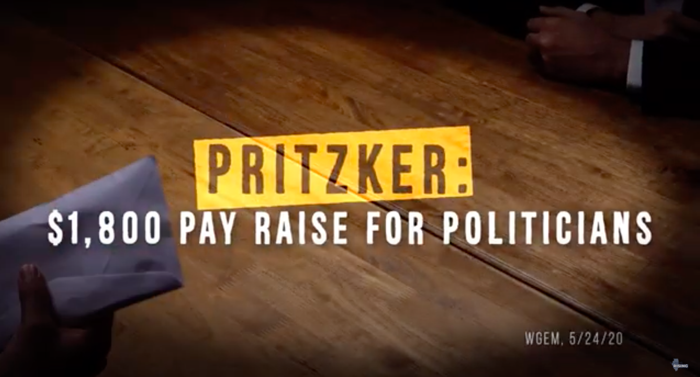 IL Rising Action pay raise ad screenshot