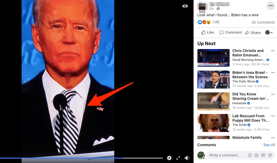 Biden shirt crease
