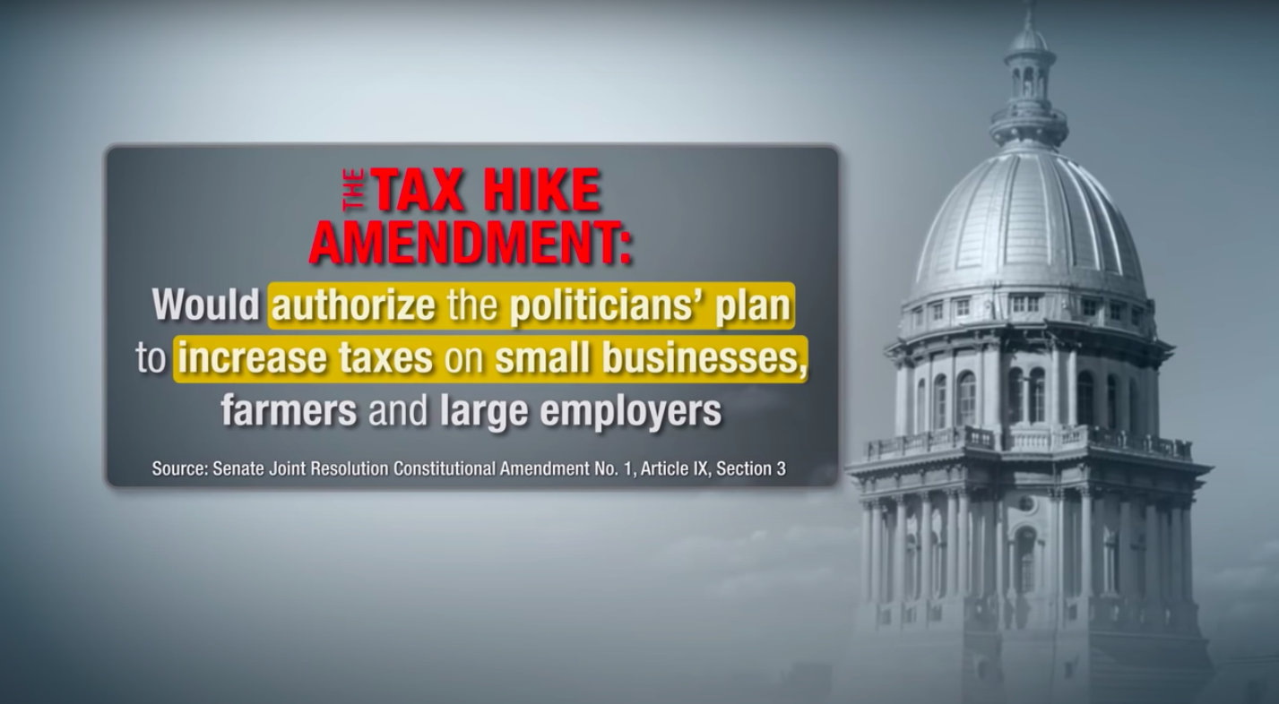 Stop Tax Hike Amendment ad screenshot