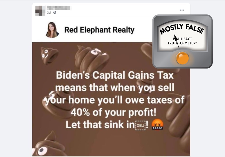 Biden capital gains tax claim