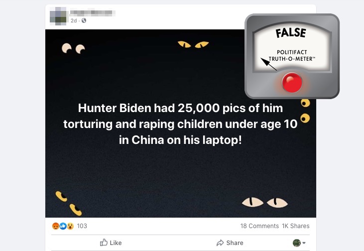 Hunter Biden child porn claim